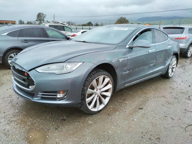 5YJSA1DP5DFP10571 - 2013 TESLA MODEL S Արծաթագույն լուսանկար 1