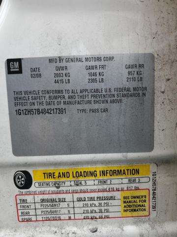 1G1ZH57B484217391 - 2008 CHEVROLET MALIBU 1LT 白色 照片 12