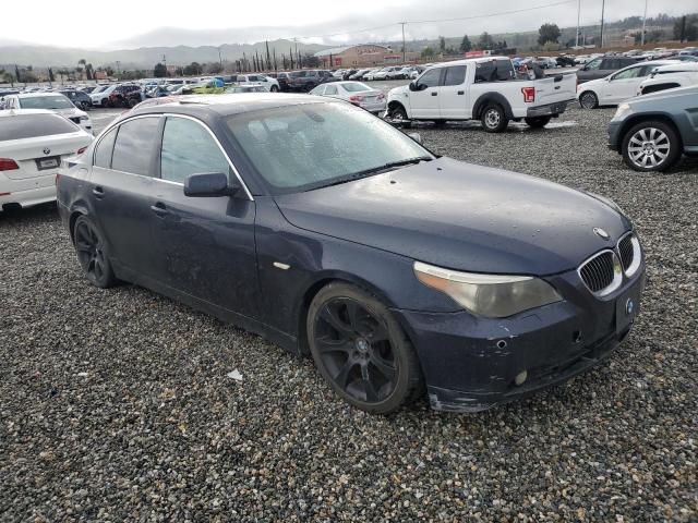 WBANB53517CP06145 - 2007 BMW 550 I BLUE photo 4