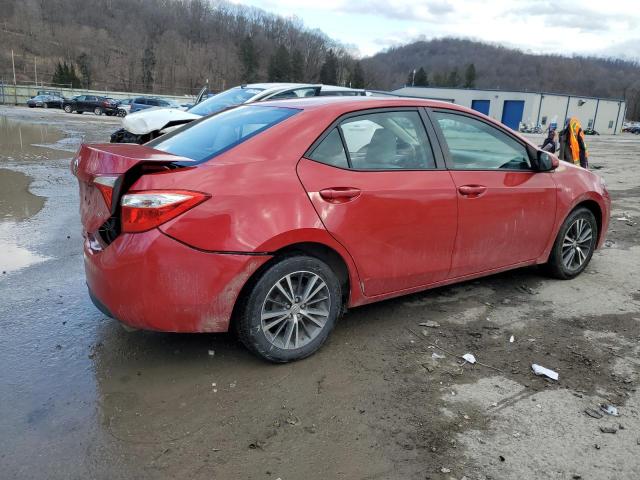 2T1BURHE3GC540976 - 2016 TOYOTA COROLLA L RED photo 3