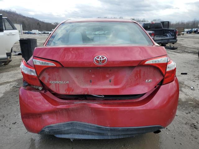 2T1BURHE3GC540976 - 2016 TOYOTA COROLLA L RED photo 6