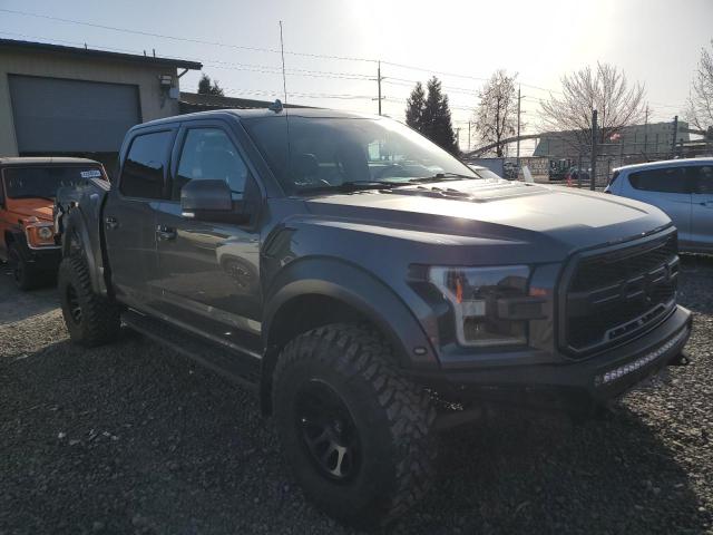 1FTFW1RG0KFB68459 - 2019 FORD F150 RAPTOR GRAY photo 4