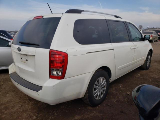 KNDMG4C76C6441663 - 2012 KIA SEDONA LX WHITE photo 3