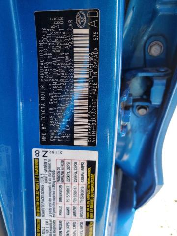 2T1KR30E47C629272 - 2007 TOYOTA COROLLA MA XR BLUE photo 12