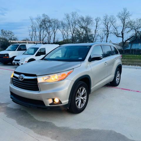 5TDKKRFH7ES024739 - 2014 TOYOTA HIGHLANDER XLE GOLD photo 2