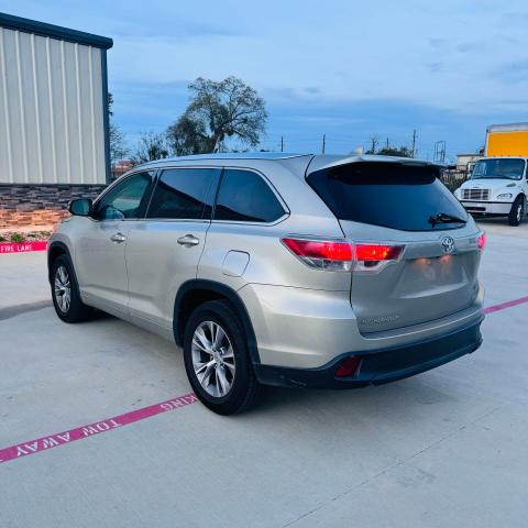 5TDKKRFH7ES024739 - 2014 TOYOTA HIGHLANDER XLE GOLD photo 3