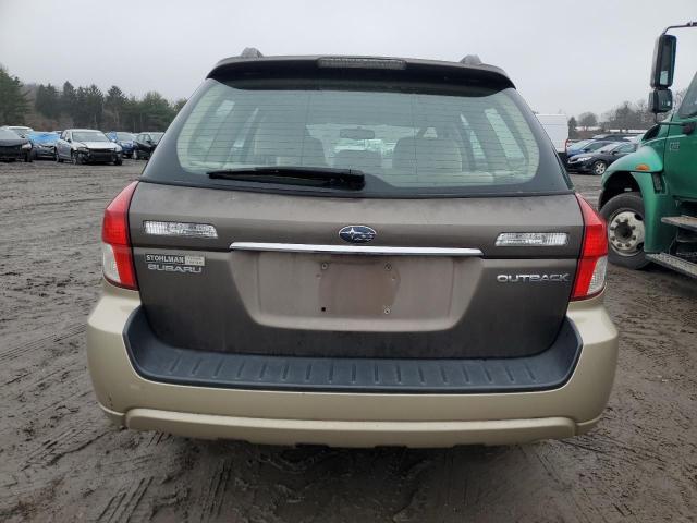 4S4BP60C686301653 - 2008 SUBARU OUTBACK BROWN photo 6