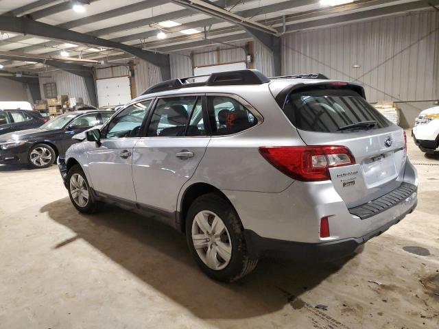 4S4BSAAC9G3239360 - 2016 SUBARU OUTBACK 2.5I SILVER photo 2