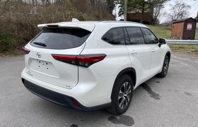 5TDHZRAH5LS512873 - 2020 TOYOTA HIGHLANDER XLE WHITE photo 4