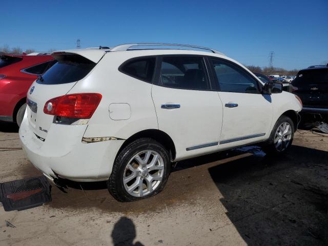 JN8AS5MVXDW139044 - 2013 NISSAN ROGUE S WHITE photo 3