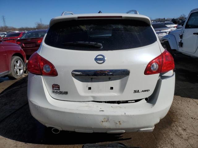 JN8AS5MVXDW139044 - 2013 NISSAN ROGUE S WHITE photo 6