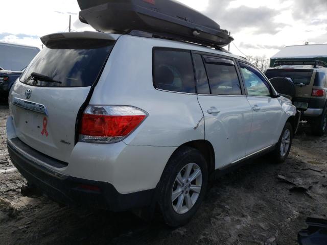 5TDBK3EHXCS167907 - 2012 TOYOTA HIGHLANDER BASE WHITE photo 3