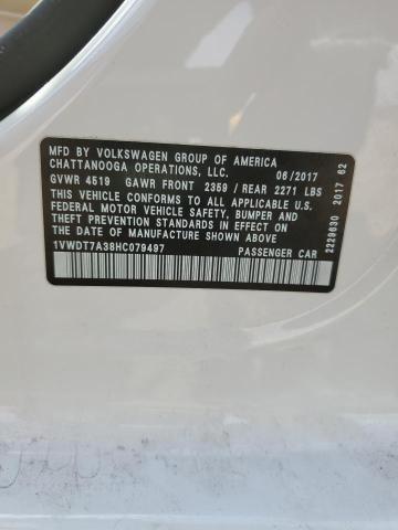1VWDT7A38HC079497 - 2017 VOLKSWAGEN PASSAT R-LINE Ağ foto 12