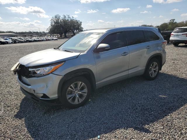 5TDJKRFH3ES030713 - 2014 TOYOTA HIGHLANDER XLE SILVER photo 1