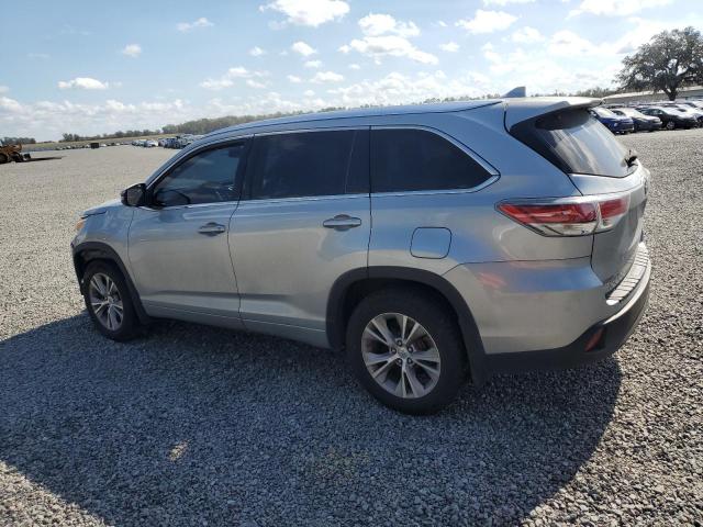 5TDJKRFH3ES030713 - 2014 TOYOTA HIGHLANDER XLE SILVER photo 2