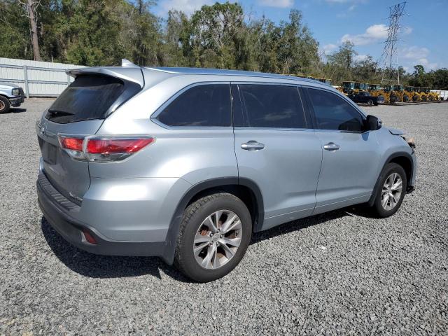 5TDJKRFH3ES030713 - 2014 TOYOTA HIGHLANDER XLE SILVER photo 3