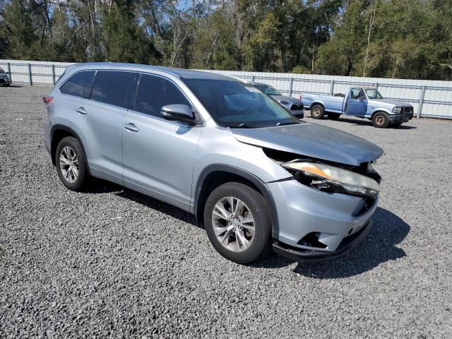 5TDJKRFH3ES030713 - 2014 TOYOTA HIGHLANDER XLE SILVER photo 4