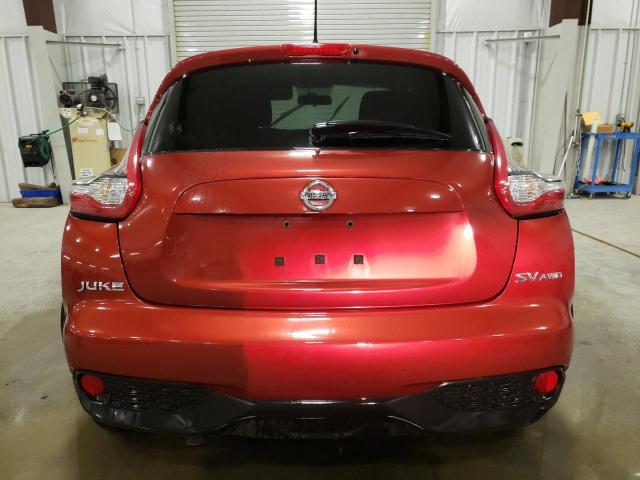 JN8AF5MV6HT750667 - 2017 NISSAN JUKE S RED photo 6