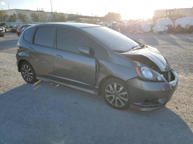 JHMGE8H51DC033655 - 2013 HONDA FIT SPORT GRAY photo 4