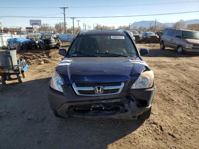 JHLRD78803C041071 - 2003 HONDA CR-V EX BLUE photo 5