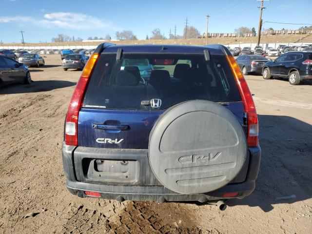 JHLRD78803C041071 - 2003 HONDA CR-V EX BLUE photo 6