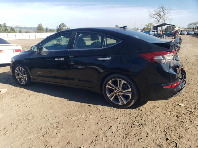 KMHD84LF2HU267027 - 2017 HYUNDAI ELANTRA SE BLACK photo 2