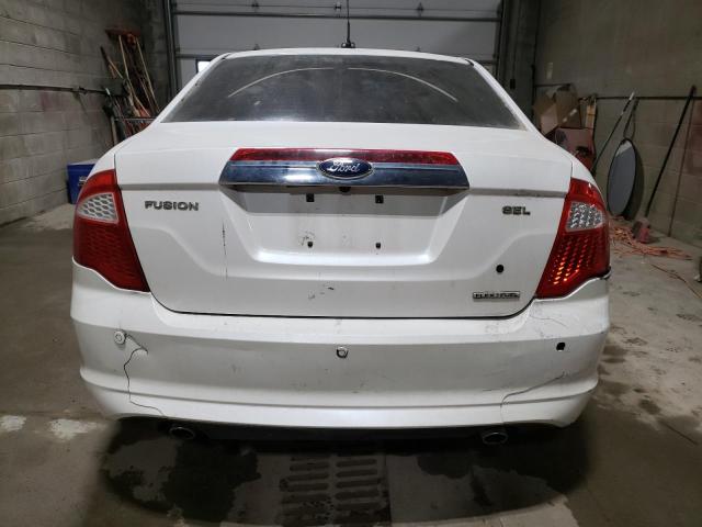 3FAHP0JG5BR296930 - 2011 FORD FUSION SEL WHITE photo 6