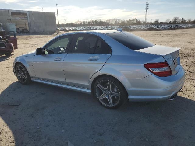 WDDGF77X29F222421 - 2009 MERCEDES-BENZ C 63 AMG SILVER photo 2