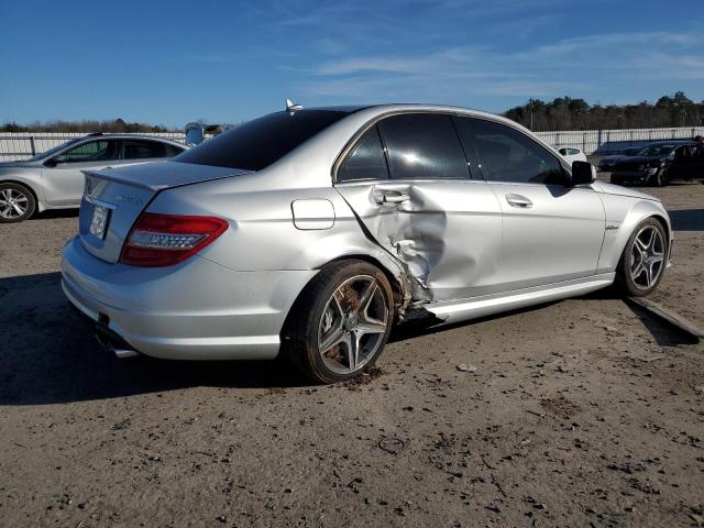 WDDGF77X29F222421 - 2009 MERCEDES-BENZ C 63 AMG SILVER photo 3