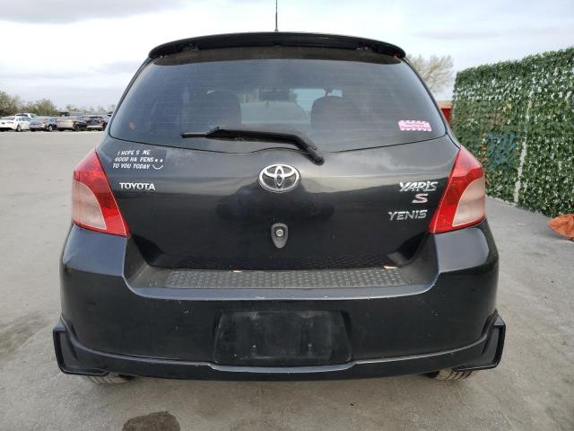 JTDJT923585209501 - 2008 TOYOTA YARIS BLACK photo 6