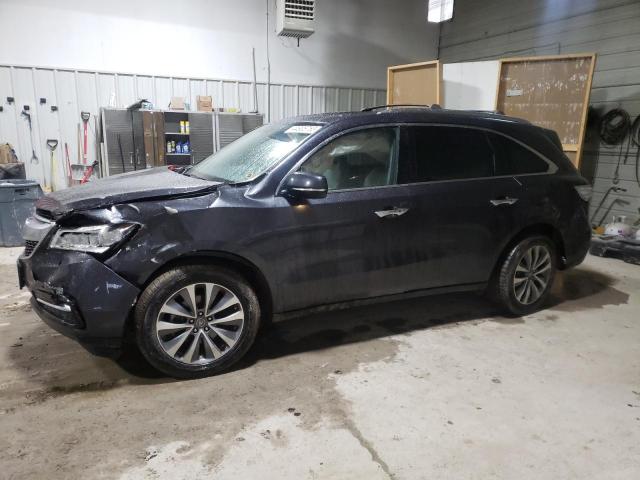 5FRYD4H4XFB014843 - 2015 ACURA MDX TECHNOLOGY GRAY photo 1