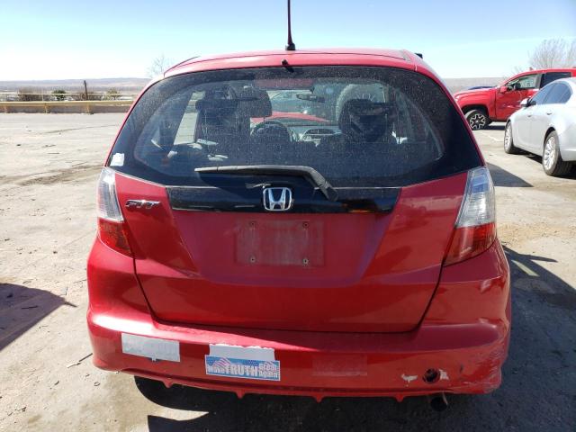 JHMGE8H35DC066527 - 2013 HONDA FIT RED photo 6