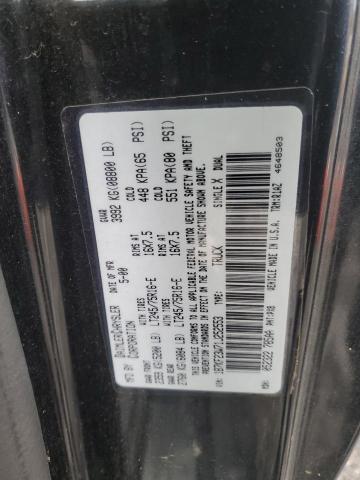 1B7KF23W71J252553 - 2001 DODGE RAM 2500 BLACK photo 12