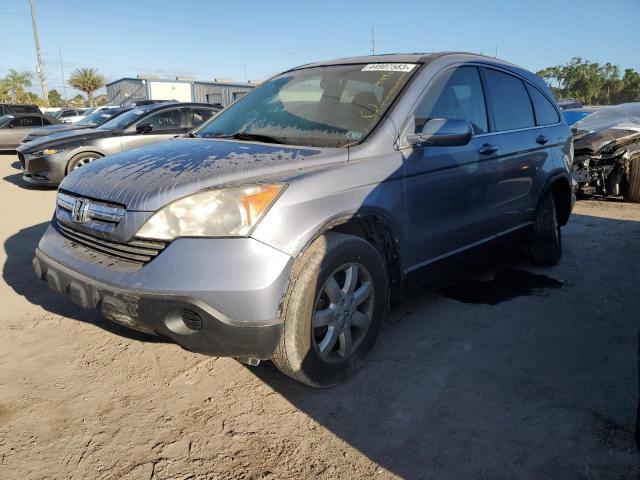 JHLRE48788C027607 - 2008 HONDA CR-V EXL BLUE photo 1