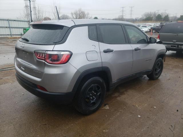 3C4NJCAB2JT271716 - 2018 JEEP COMPASS SPORT SILVER photo 3