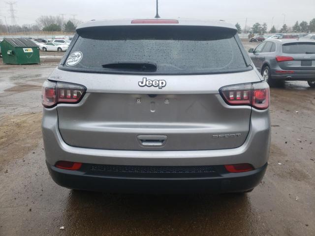 3C4NJCAB2JT271716 - 2018 JEEP COMPASS SPORT SILVER photo 6