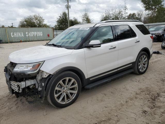 1FM5K7F88HGD36306 - 2017 FORD EXPLORER LIMITED WHITE photo 1