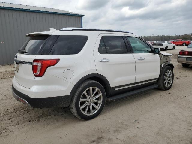 1FM5K7F88HGD36306 - 2017 FORD EXPLORER LIMITED WHITE photo 3