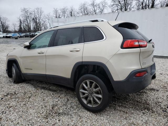 1C4PJMDS0EW233640 - 2014 JEEP CHEROKEE LIMITED BEIGE photo 2