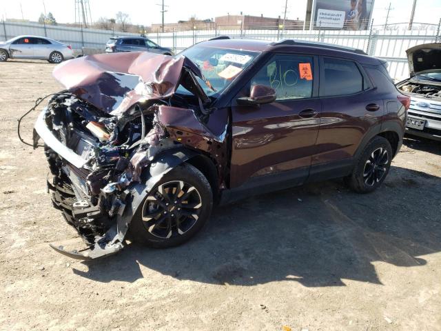 KL79MPS20NB116083 - 2022 CHEVROLET TRAILBLAZE LT BURGUNDY photo 1