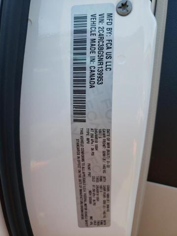 2C4RC3BG5NR139953 - 2022 CHRYSLER PACIFICA TOURING L WHITE photo 13