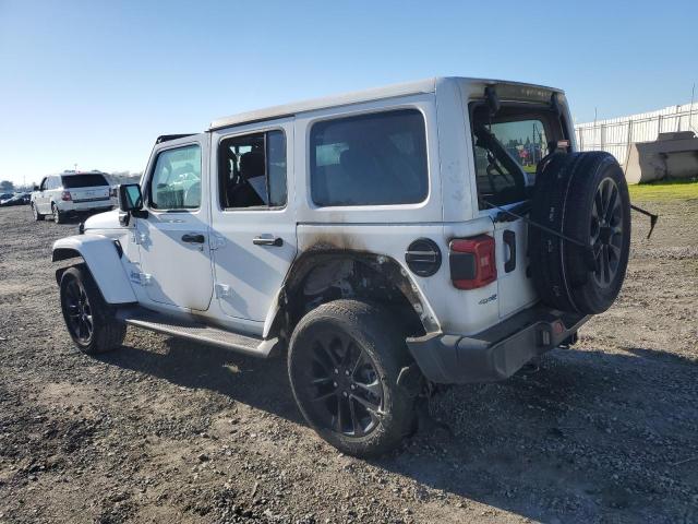 1C4JJXP67MW765875 - 2021 JEEP WRANGLER U SAHARA 4XE WHITE photo 2
