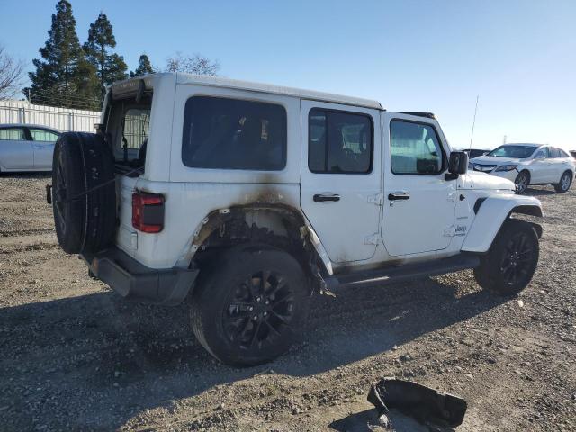 1C4JJXP67MW765875 - 2021 JEEP WRANGLER U SAHARA 4XE WHITE photo 3