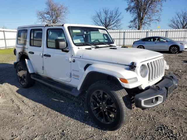 1C4JJXP67MW765875 - 2021 JEEP WRANGLER U SAHARA 4XE WHITE photo 4