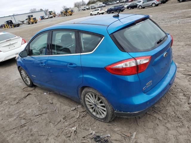 1FADP5BUXEL514444 - 2014 FORD C-MAX SEL BLUE photo 2