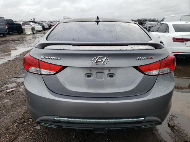 KMHDH4AE2BU106033 - 2011 HYUNDAI ELANTRA GLS GRAY photo 6