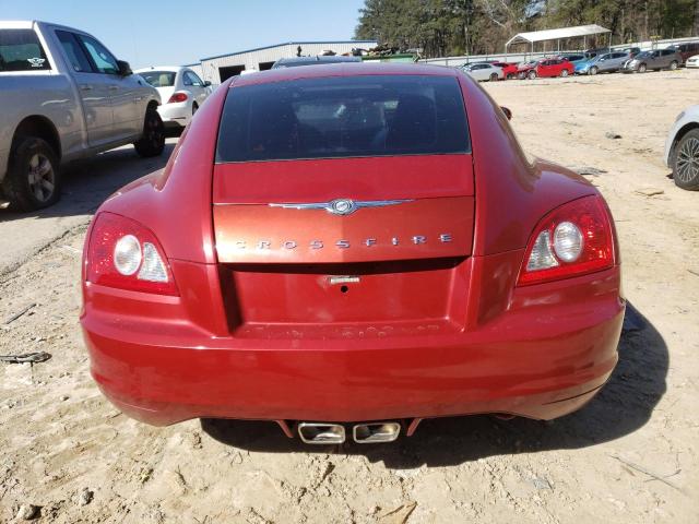 1C3AN69L55X036081 - 2005 CHRYSLER CROSSFIRE LIMITED RED photo 6