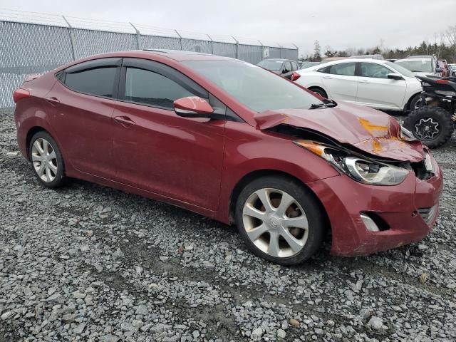 5NPDH4AE2DH187570 - 2013 HYUNDAI ELANTRA GLS RED photo 4