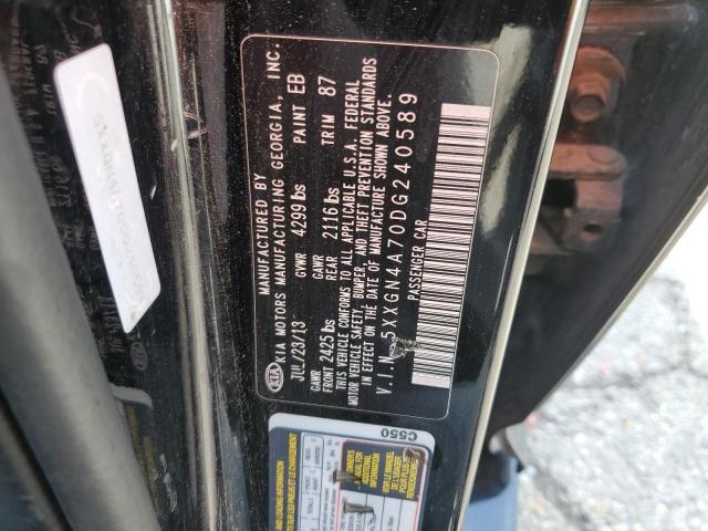 5XXGN4A70DG240589 - 2013 KIA OPTIMA EX BLACK photo 12