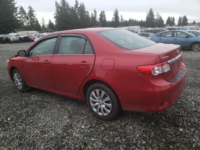 5YFBU4EE6DP152191 - 2013 TOYOTA COROLLA BASE RED photo 2